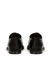 Brushed calfskin Derby shoes - | Dolce & Gabbana