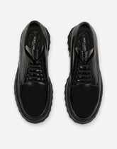 Brushed calfskin Derby shoes with extra-light sole - | Dolce & Gabbana