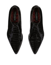 Crocodile-print calfskin Derby shoes - | Dolce & Gabbana