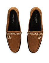 Calfskin suede Visconti loafers - | Dolce & Gabbana