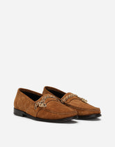 Calfskin suede Visconti loafers - | Dolce & Gabbana