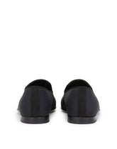 Dolce & Gabbana Slipper In Dark Blue Chevron Jacquard - | Dolce & Gabbana