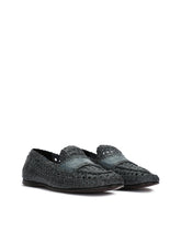 PERSIA WOVEN CALFSKIN SLIPPERS - | Dolce & Gabbana