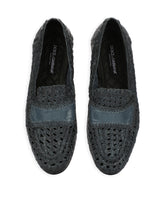 PERSIA WOVEN CALFSKIN SLIPPERS - | Dolce & Gabbana