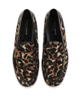 Pony hair slippers with leopard and camouflage print - | Dolce & Gabbana