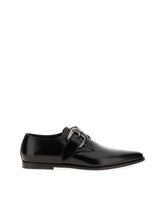 Suede loafers with baroque DG logo - | Dolce & Gabbana