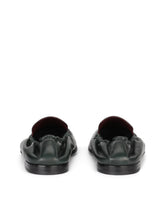 Calfskin loafers with DG coat of arms embroidery - | Dolce & Gabbana