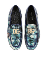 Tie dye patent leather slippers - | Dolce & Gabbana