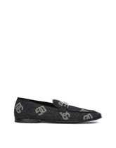Denim loafers with logo - | Dolce & Gabbana