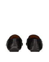 Crocodile-print calfskin driver shoes - | Dolce & Gabbana