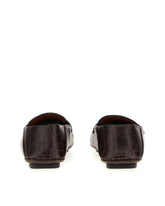 Crocodile-print calfskin driver shoes - | Dolce & Gabbana