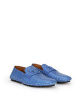 Crocodile-print calfskin driver shoes - | Dolce & Gabbana