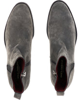 Velvet calfskin chelsea boots - | Dolce & Gabbana