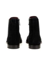 Velvet calfskin chelsea boots - | Dolce & Gabbana