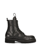 Boarded calfskin boots with extra-light sole - | Dolce & Gabbana