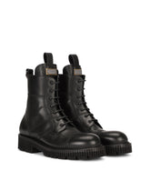 Boarded calfskin boots with extra-light sole - | Dolce & Gabbana