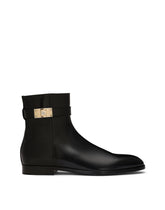 Brushed calfskin ankle boots - | Dolce & Gabbana