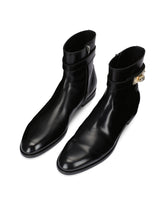 Brushed calfskin ankle boots - | Dolce & Gabbana