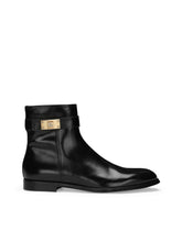 Brushed calfskin ankle boots - | Dolce & Gabbana
