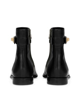 Brushed calfskin ankle boots - | Dolce & Gabbana