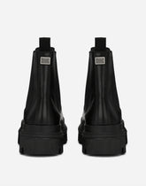 Brushed calfskin Chelsea boots - | Dolce & Gabbana