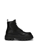 Calfskin hi-trekking ankle boots - | Dolce & Gabbana