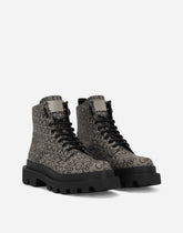 Coated jacquard ankle boots - | Dolce & Gabbana