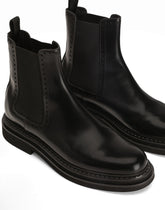 Brushed calfskin ankle boots - | Dolce & Gabbana