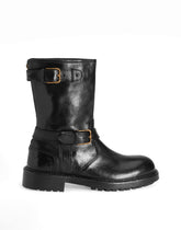 Leather biker jacket - | Dolce & Gabbana