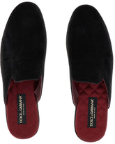 Slippers in suede - | Dolce & Gabbana