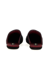 Slippers in suede with embroidery - | Dolce & Gabbana