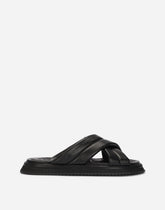 Nappa-look fabric sandals - | Dolce & Gabbana