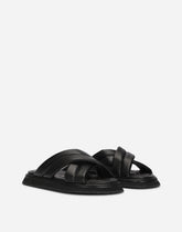 Nappa-look fabric sandals - | Dolce & Gabbana
