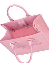 Canvas shopper with embroidered logo - | Dolce & Gabbana