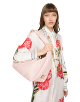 Medium calfskin soft bag with branded tag - | Dolce & Gabbana