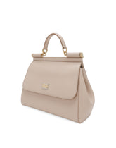 SICILY MEDIUM BAG IN DAUPHINE CALF LEATHER - | Dolce & Gabbana