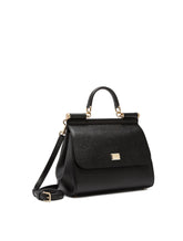 SICILY MEDIUM BAG IN DAUPHINE CALF LEATHER - | Dolce & Gabbana