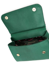 Medium iguana print calfskin Sicily bag with crystal DG logo patch - | Dolce & Gabbana