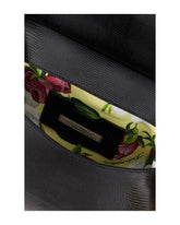 Medium iguana print calfskin Sicily bag with crystal DG logo patch - | Dolce & Gabbana