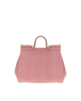 Medium iguana print calfskin Sicily bag with crystal DG logo patch - | Dolce & Gabbana