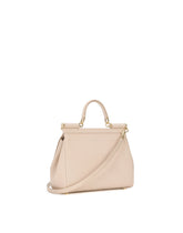 Medium iguana print calfskin Sicily bag with crystal DG logo patch - | Dolce & Gabbana