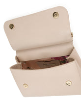 Medium iguana print calfskin Sicily bag with crystal DG logo patch - | Dolce & Gabbana