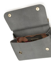 Medium iguana print calfskin Sicily bag with crystal DG logo patch - | Dolce & Gabbana