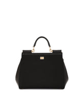 Medium sized handbag with Sacred heart embroidery - | Dolce & Gabbana