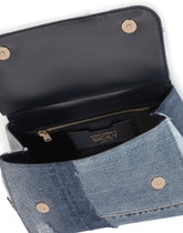 Large Sicily handbag in denim and calfskin - | Dolce & Gabbana
