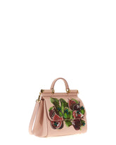 Dolce & Gabbana Handbag Sicily In Solid-Coloured Calf Leather And Dauphine Print - | Dolce & Gabbana