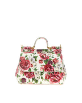 Handbag all-over roses print - | Dolce & Gabbana