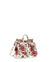 Handbag all-over roses print - | Dolce & Gabbana