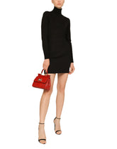 Small Sicily handbag in iguana print calfskin with DG logo crystals - | Dolce & Gabbana