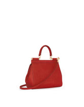 Small Sicily handbag in iguana print calfskin with DG logo crystals - | Dolce & Gabbana